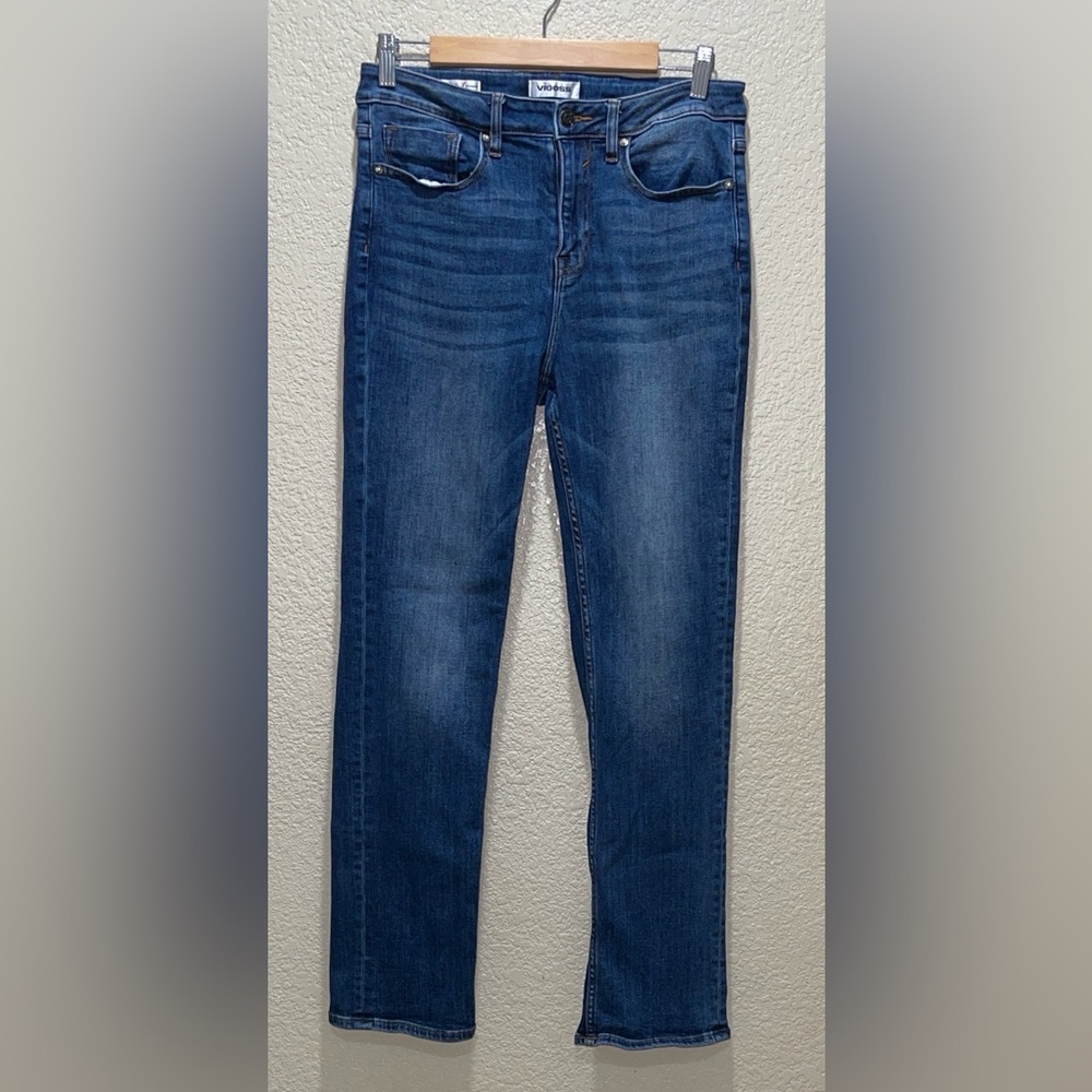 Vigoss Women's Dark Blue Straight Leg Jeans